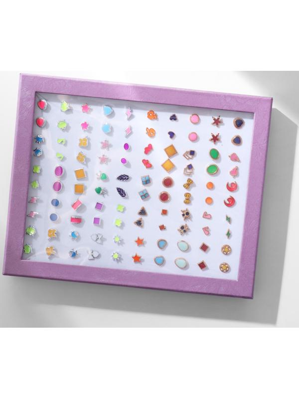 Пусеты в коробке 50 пар 