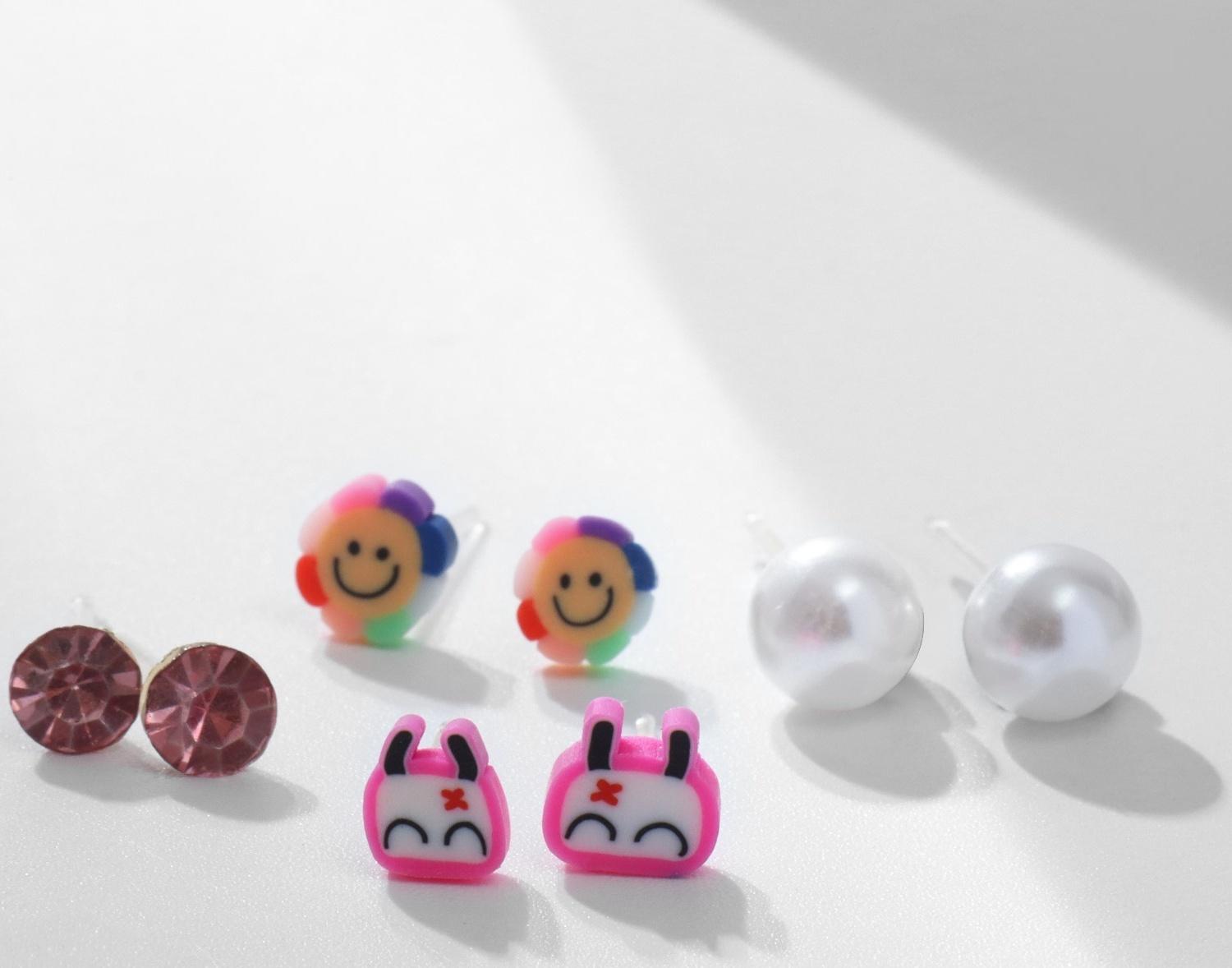 Пусеты в коробке 100 пар 