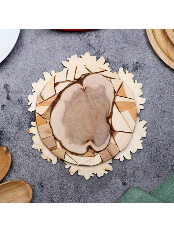 Подставка под горячее «Букет ромашек», D=20 см, можжевельник