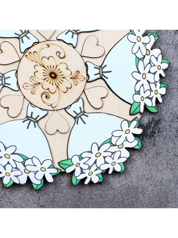 Подставка под горячее «Букет ромашек», D=20 см, можжевельник