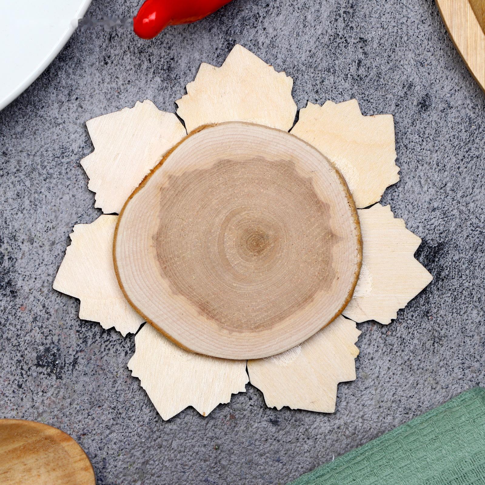 Подставка под горячее «Букет тюльпанов», D=12 см, можжевельник