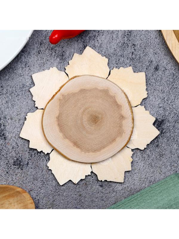 Подставка под горячее «Букет тюльпанов», D=12 см, можжевельник