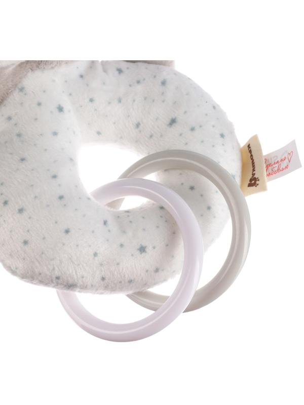 Погремушка мягкая «Серый мишка», от 3 мес., Крошка Я