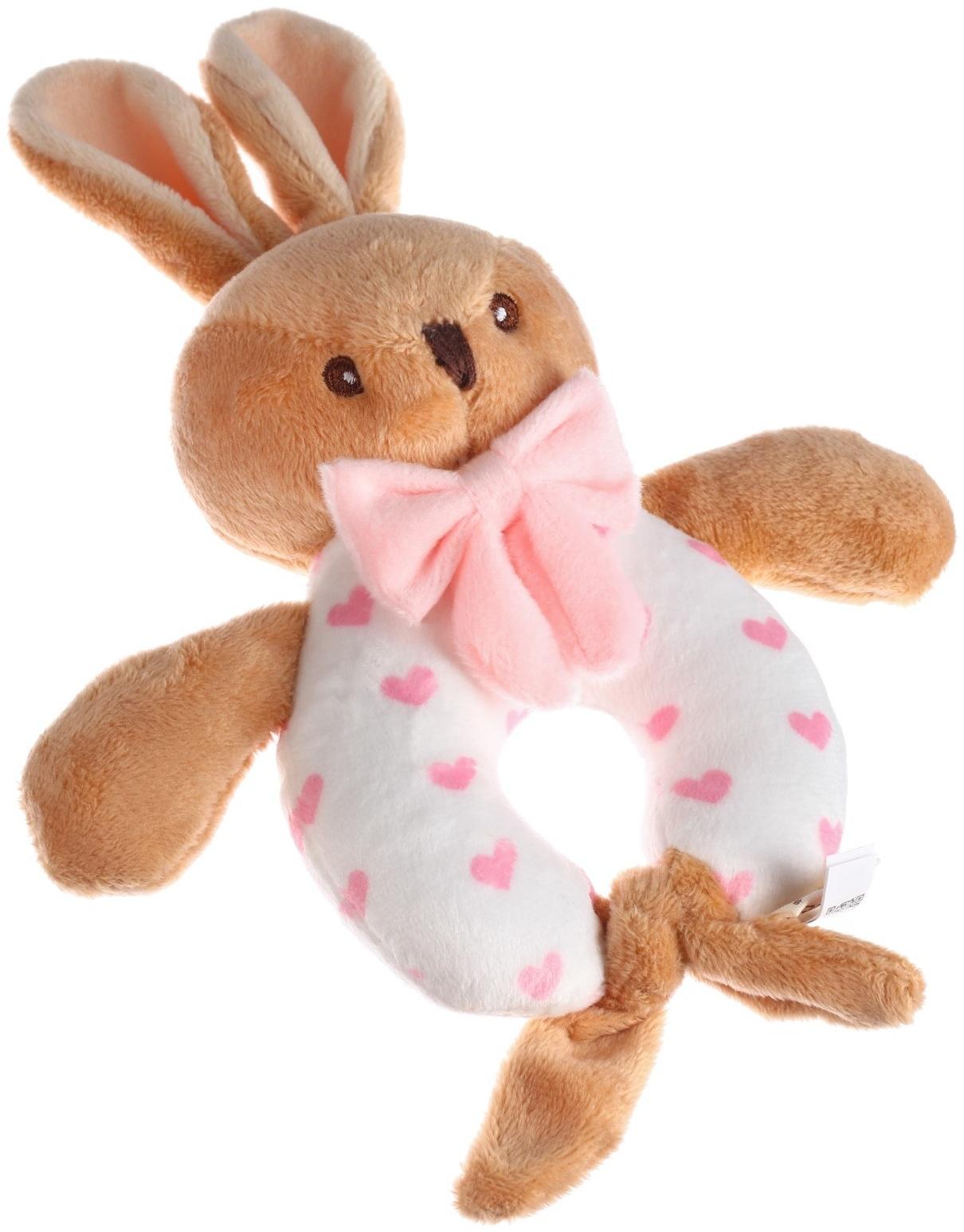 Погремушка мягкая «Зайка», от 3 мес., Mum&Baby