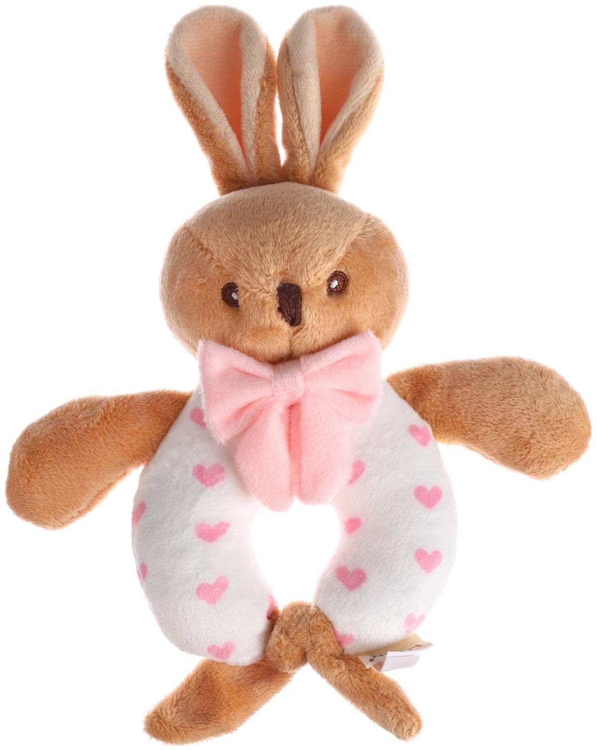 Погремушка мягкая «Зайка», от 3 мес., Mum&Baby