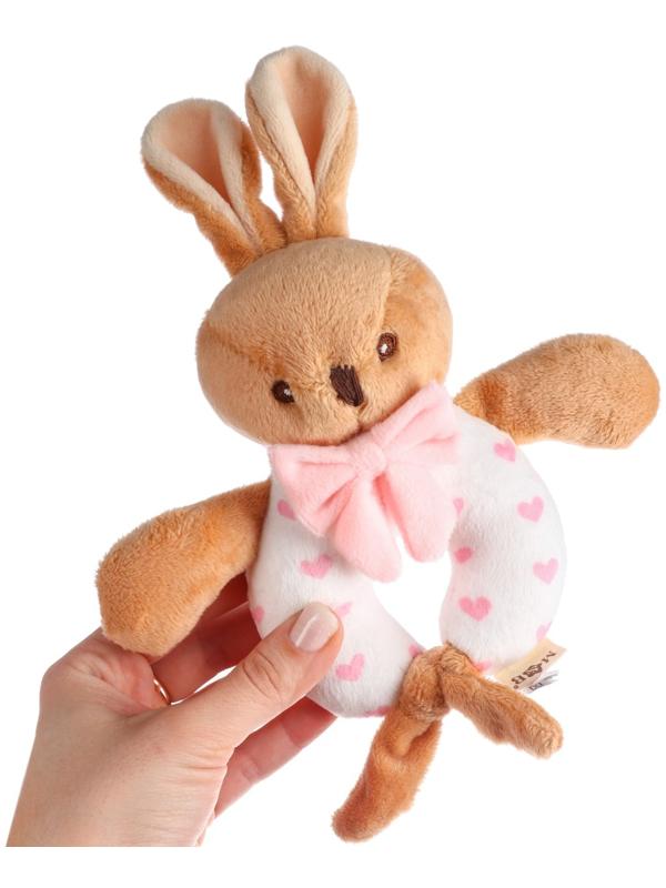 Погремушка мягкая «Зайка», от 3 мес., Mum&Baby