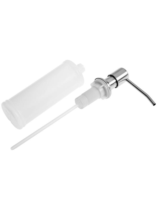 Дозатор для моющего средства ZEIN Z3615, 300 мл, на мойку, встраиваемый, сатин