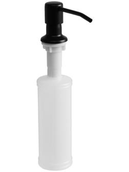 Дозатор для моющего средства ZEIN Z3616, 300 мл, на мойку, встраиваемый, черный