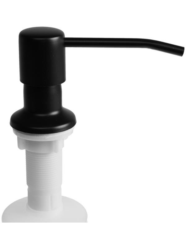 Дозатор для моющего средства ZEIN Z3616, 300 мл, на мойку, встраиваемый, черный