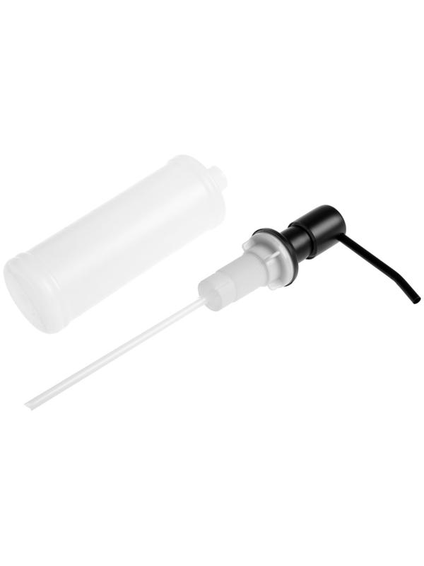 Дозатор для моющего средства ZEIN Z3616, 300 мл, на мойку, встраиваемый, черный