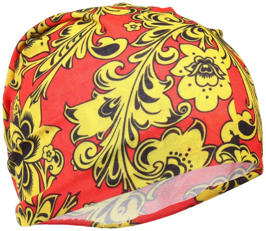 Бафф-маска для защиты от ветра Хохлома красная