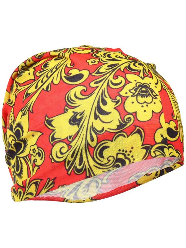 Бафф-маска для защиты от ветра Хохлома красная