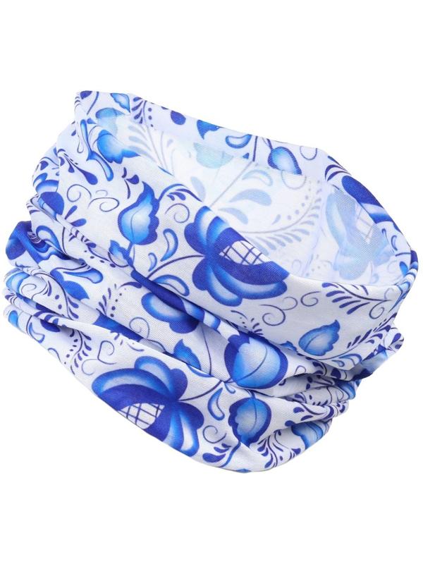 Бафф-маска для защиты от ветра Гжель