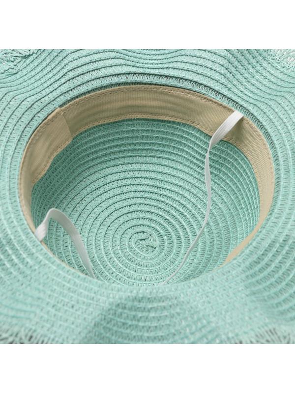 Шляпа для девочки с бантом MINAKU, р-р 52, цв.голубой