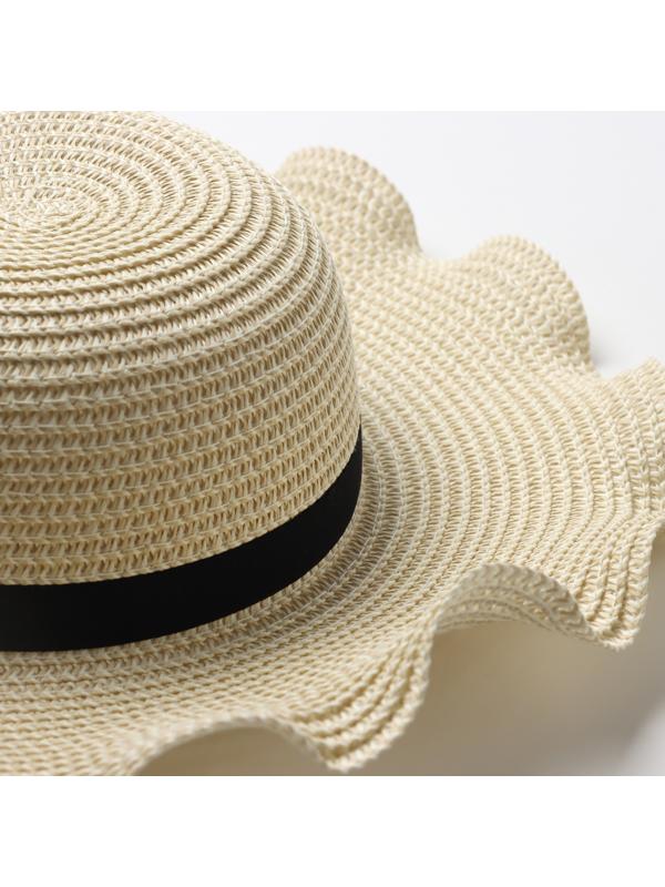 Шляпа для девочки с бантом MINAKU, р-р 52, цв.молочный