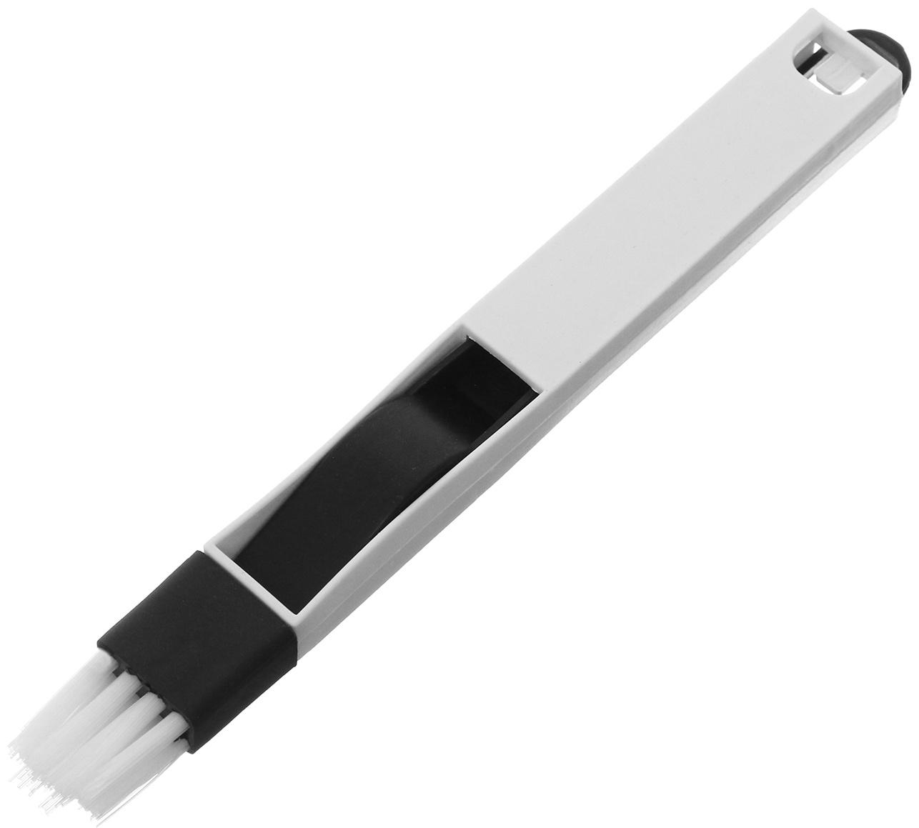 Щетка для чистки труднодоступных мест с совком, черный