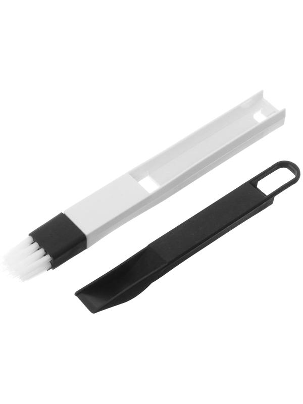 Щетка для чистки труднодоступных мест с совком, черный