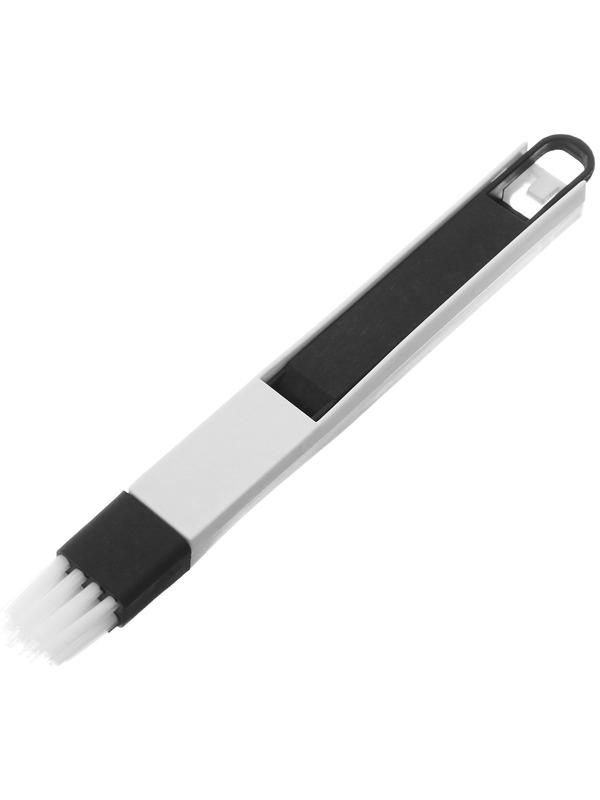 Щетка для чистки труднодоступных мест с совком, черный