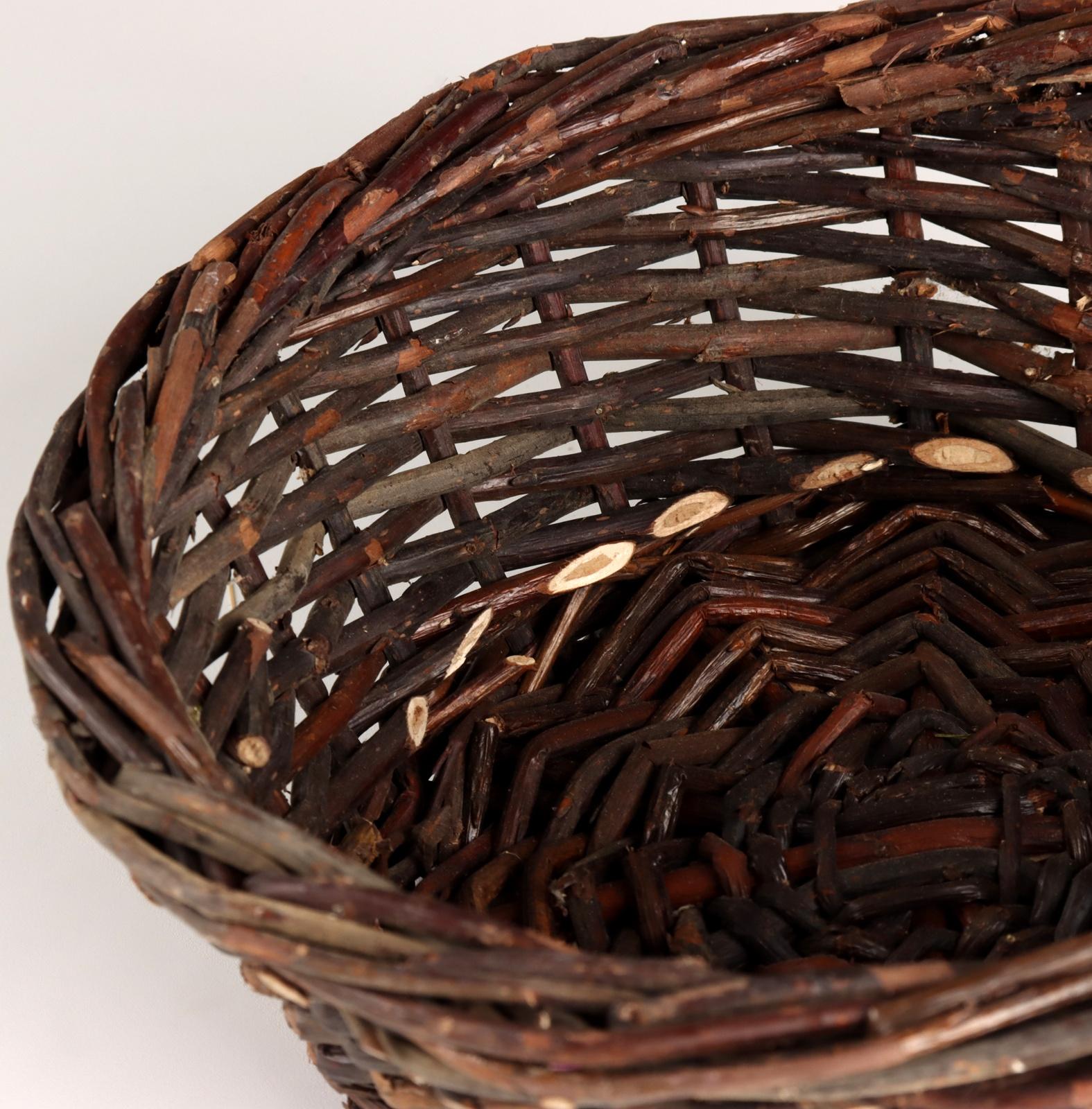 Кашпо плетеное, D23xH9см, коричневый, ива