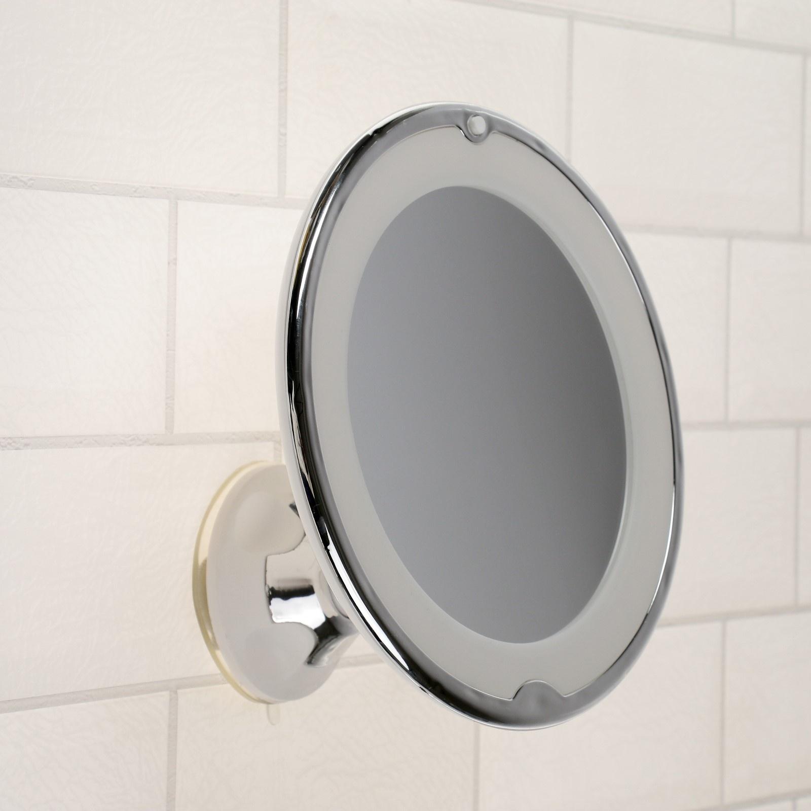 Зеркало Luazon KZ- 13, подсвтека, настенное, 18 диодов, 3 режима свечения, от батареек 3*ААА