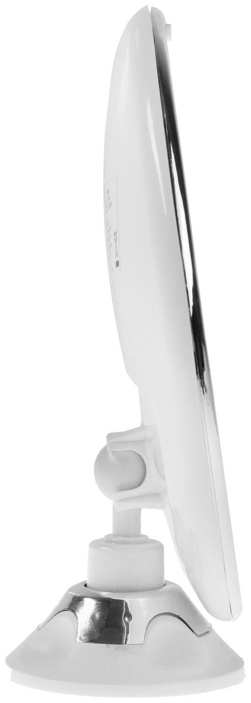 Зеркало Luazon KZ- 13, подсвтека, настенное, 18 диодов, 3 режима свечения, от батареек 3*ААА