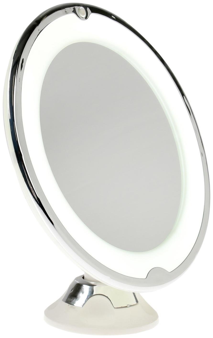 Зеркало Luazon KZ- 13, подсвтека, настенное, 18 диодов, 3 режима свечения, от батареек 3*ААА