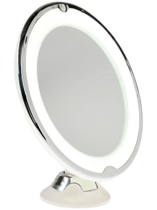 Зеркало Luazon KZ- 13, подсвтека, настенное, 18 диодов, 3 режима свечения, от батареек 3*ААА