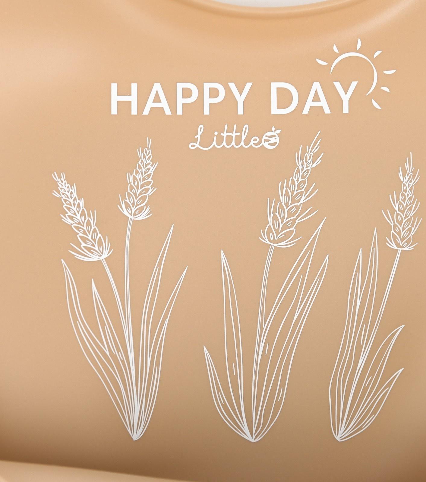 Нагрудник детский сииконовый, Mum&baby, 23х4х29, бежевый