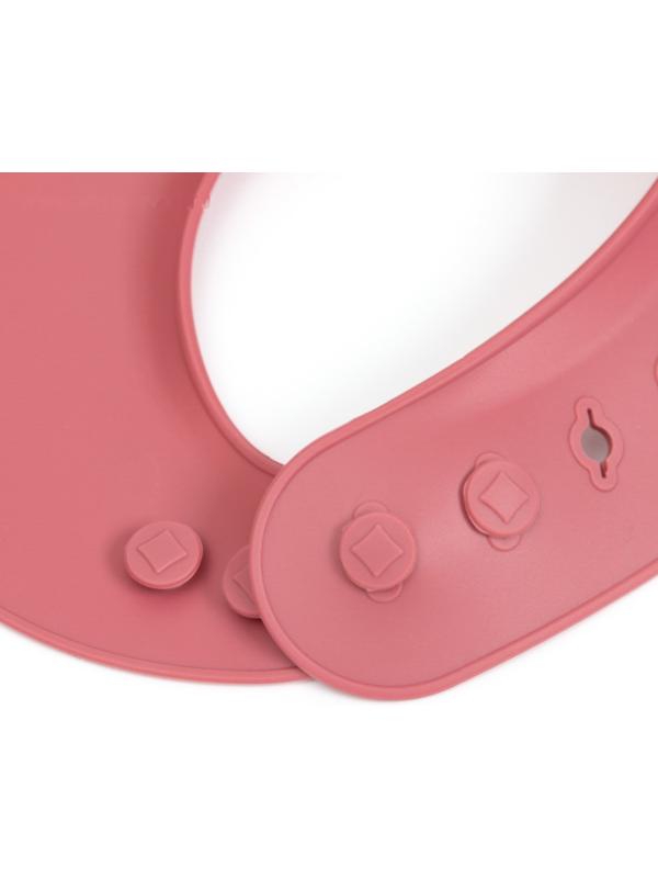 Нагрудник детский сииконовый, Mum&baby, 23х4х29, вишневый