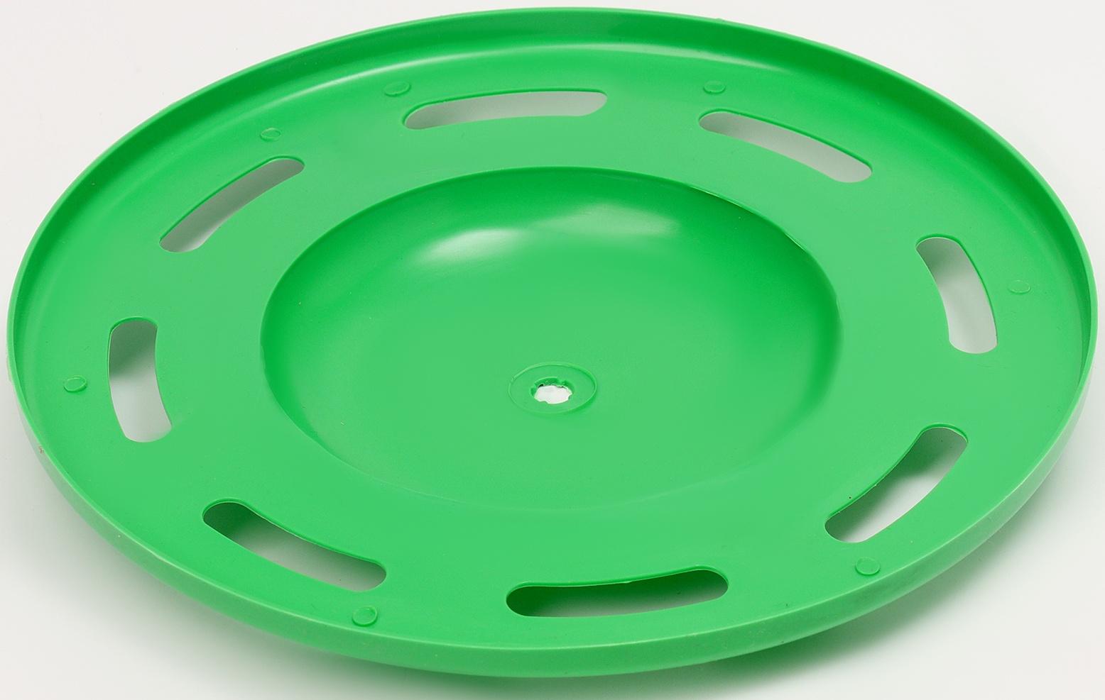 Летающая тарелка «Фигурная» зелёный, 20 см