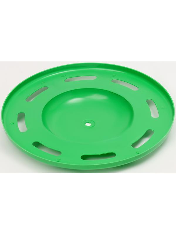 Летающая тарелка «Фигурная» зелёный, 20 см