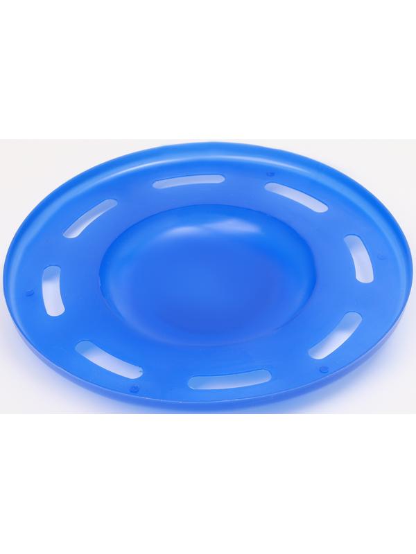 Летающая тарелка «Фигурная» темно-синий, 20 см