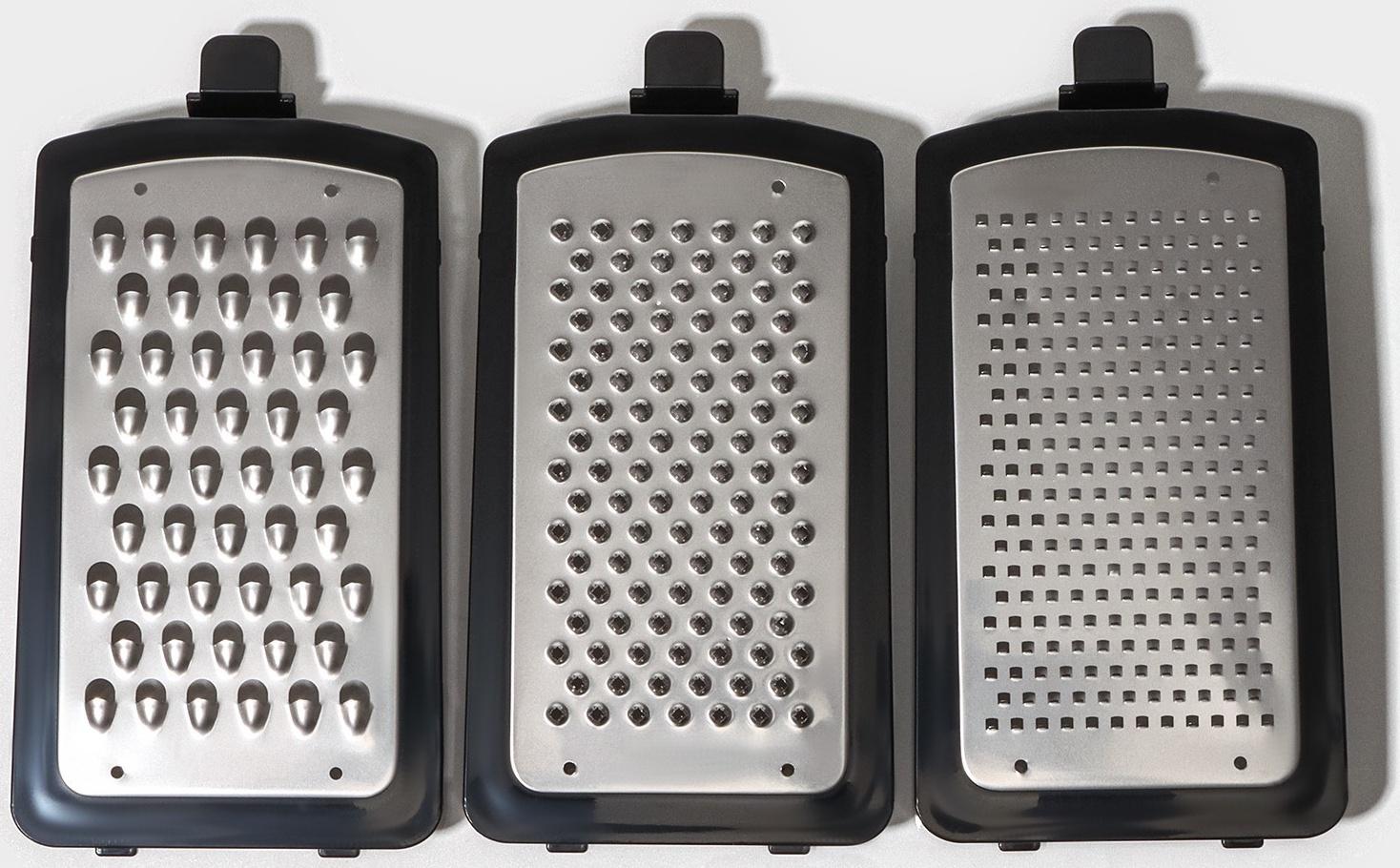 Терка кухонная Magistro Gretta, 3 лезвия в комплекте, противоскользящее основание