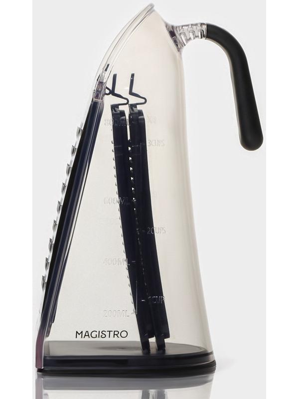 Терка кухонная Magistro Gretta, 3 лезвия в комплекте, противоскользящее основание