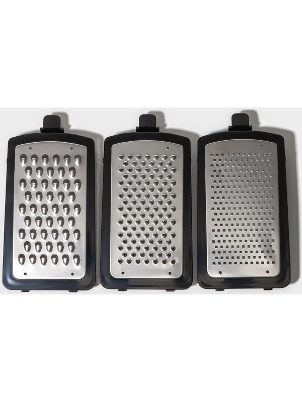 Терка кухонная Magistro Gretta, 3 лезвия в комплекте, противоскользящее основание