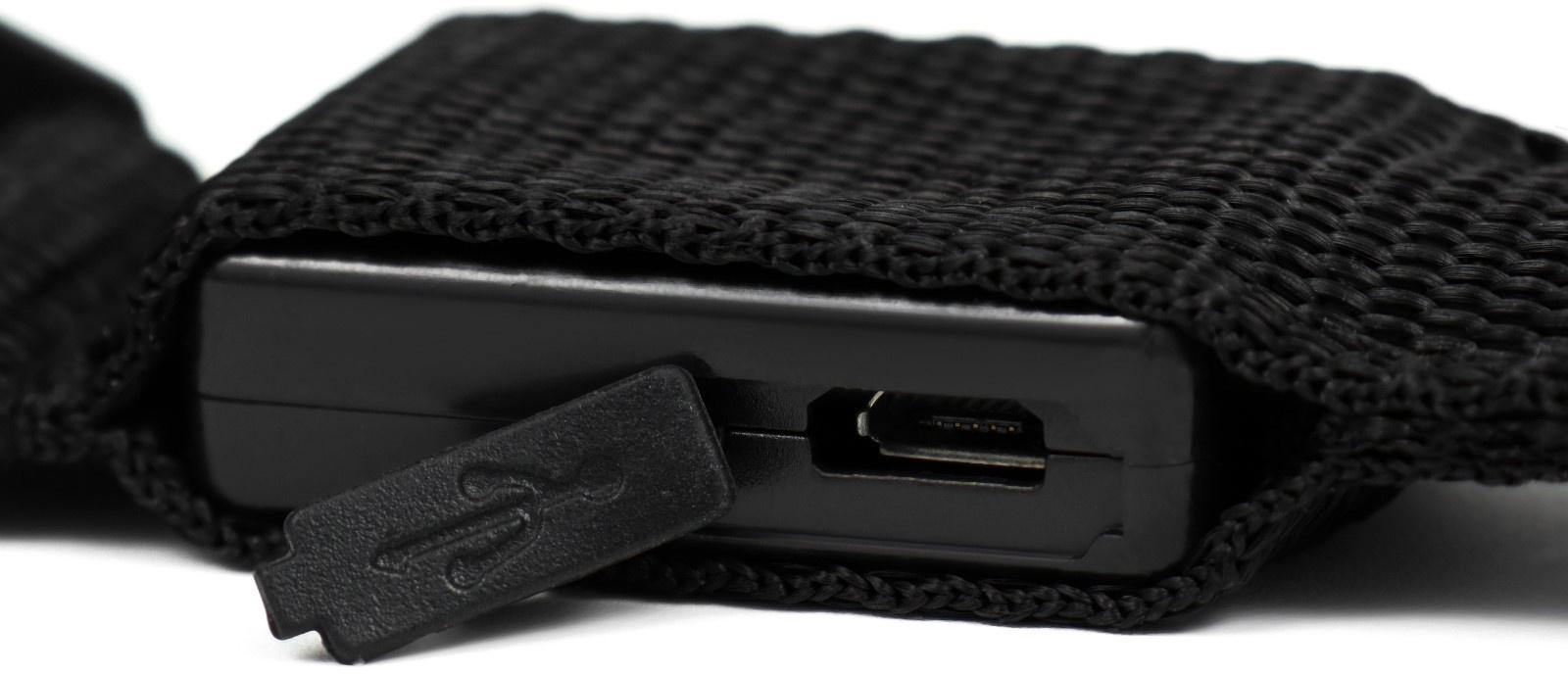 Ошейник с подсветкой, зарядка от USB, размер M, ОШ 37-46 см, 3 режима, черный