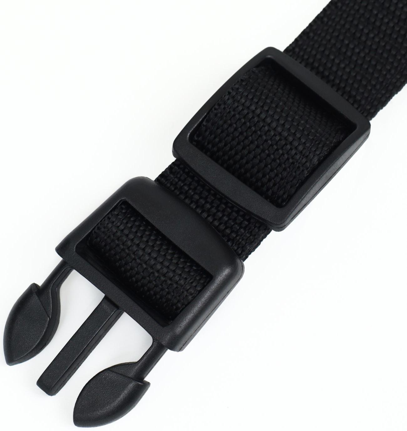 Ошейник с подсветкой, зарядка от USB, размер M, ОШ 37-46 см, 3 режима, черный