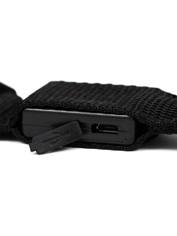 Ошейник с подсветкой, зарядка от USB, размер M, ОШ 37-46 см, 3 режима, черный