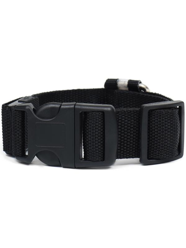 Ошейник с подсветкой, зарядка от USB, размер M, ОШ 37-46 см, 3 режима, черный