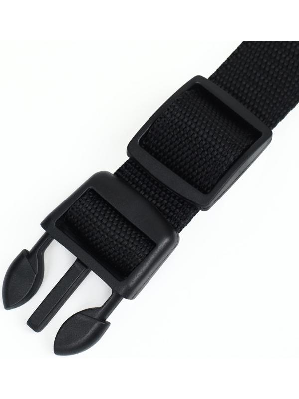 Ошейник с подсветкой, зарядка от USB, размер M, ОШ 37-46 см, 3 режима, черный