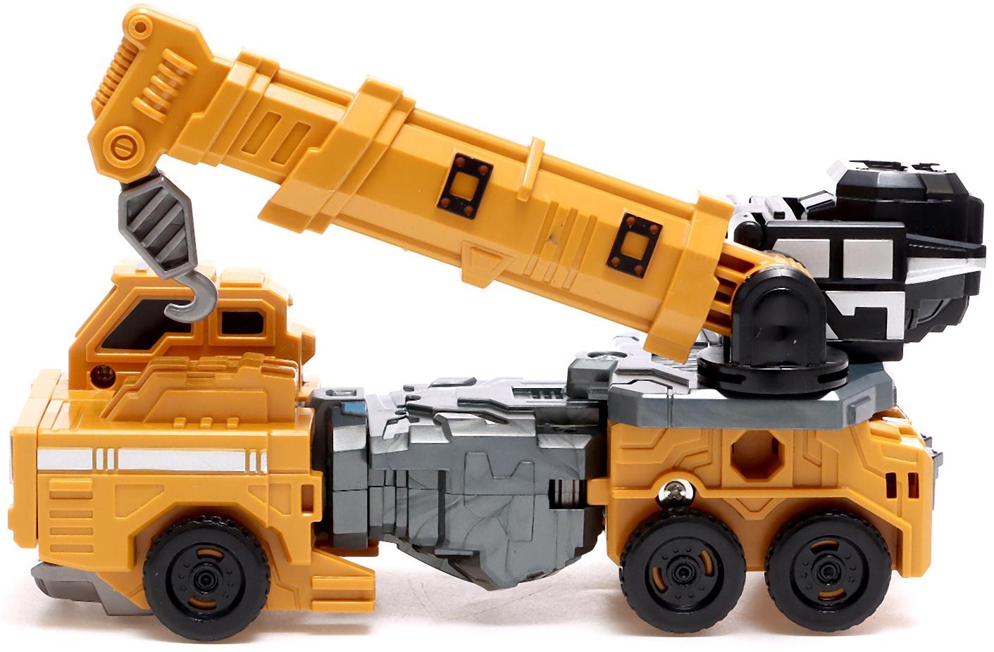 Робот «Автокран», трансформируется, собирается в 1 робота из 7 машин