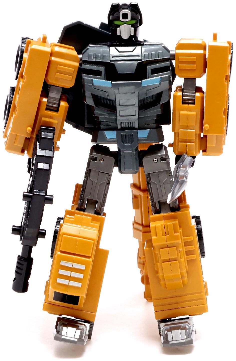 Робот «Автокран», трансформируется, собирается в 1 робота из 7 машин