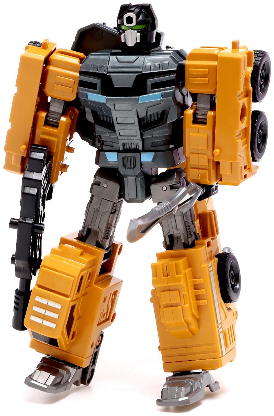 Робот «Автокран», трансформируется, собирается в 1 робота из 7 машин