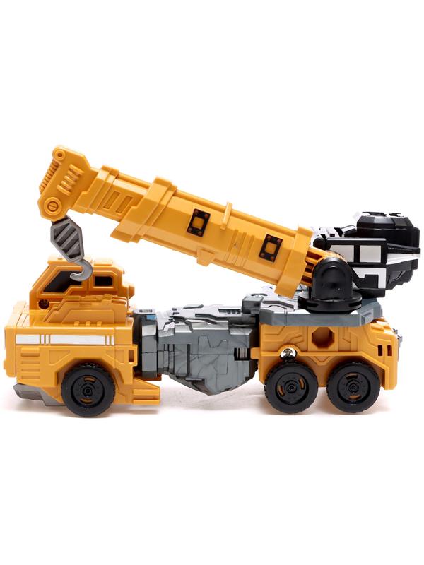 Робот «Автокран», трансформируется, собирается в 1 робота из 7 машин