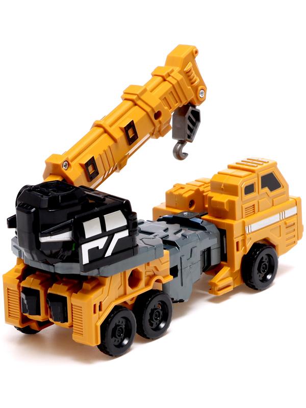 Робот «Автокран», трансформируется, собирается в 1 робота из 7 машин