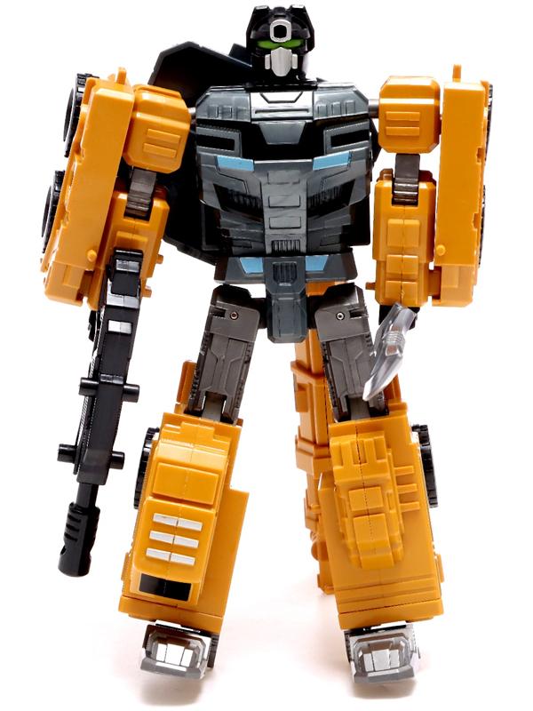 Робот «Автокран», трансформируется, собирается в 1 робота из 7 машин