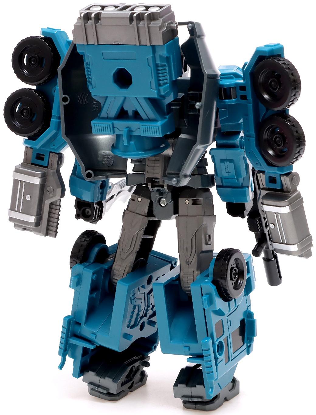 Робот «Бетономешалка», трансформируется, собирается в 1 робота из 7 машин