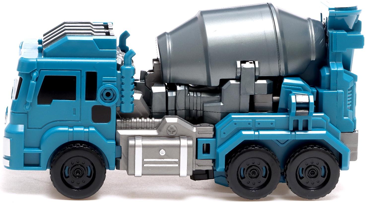 Робот «Бетономешалка», трансформируется, собирается в 1 робота из 7 машин
