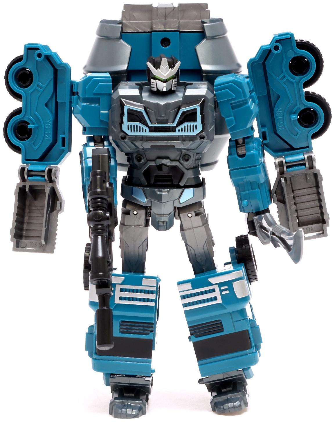 Робот «Бетономешалка», трансформируется, собирается в 1 робота из 7 машин