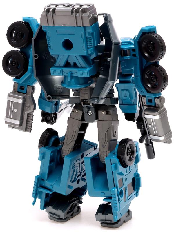 Робот «Бетономешалка», трансформируется, собирается в 1 робота из 7 машин